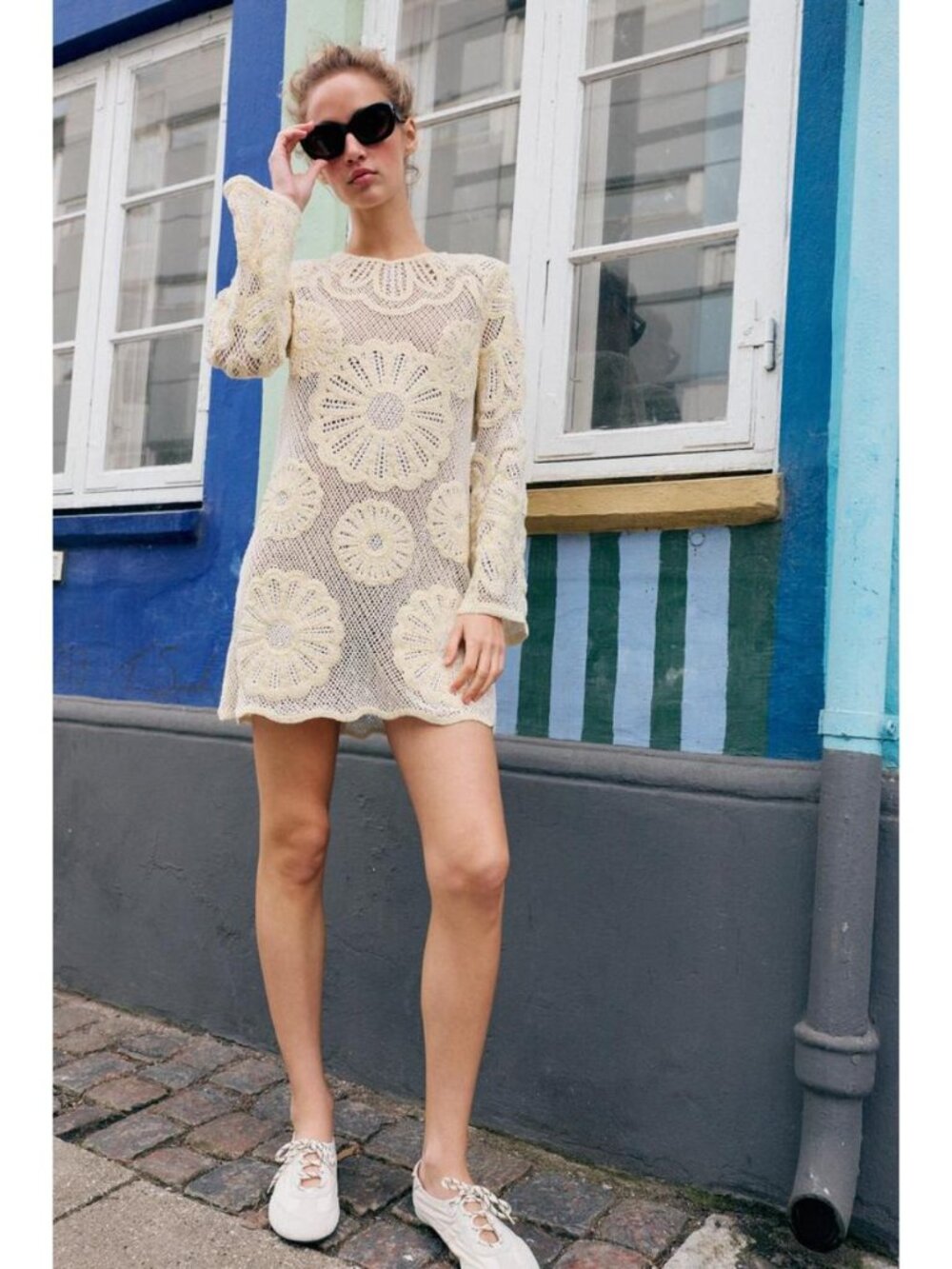 ZARA CROCHET SHORT DRESS - Picture 2 of 10